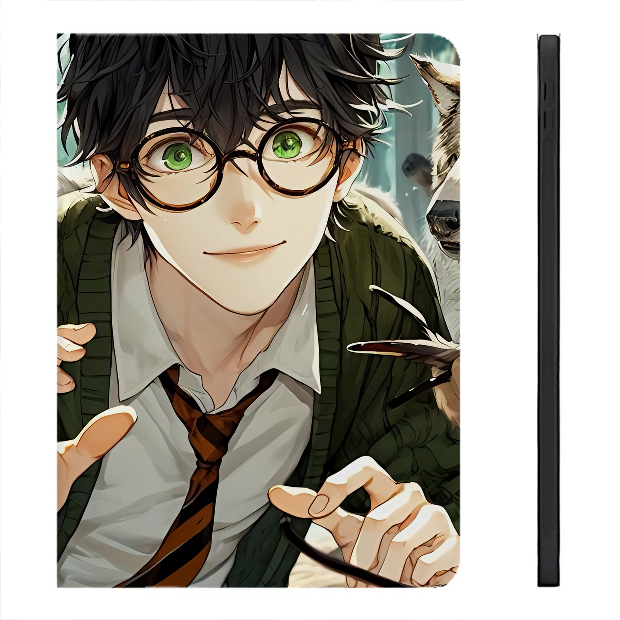 （画像用） Harry Potter ハリー・ポッターシリーズ IPadケース ペンホルダー付き ブックスタイルデザイン